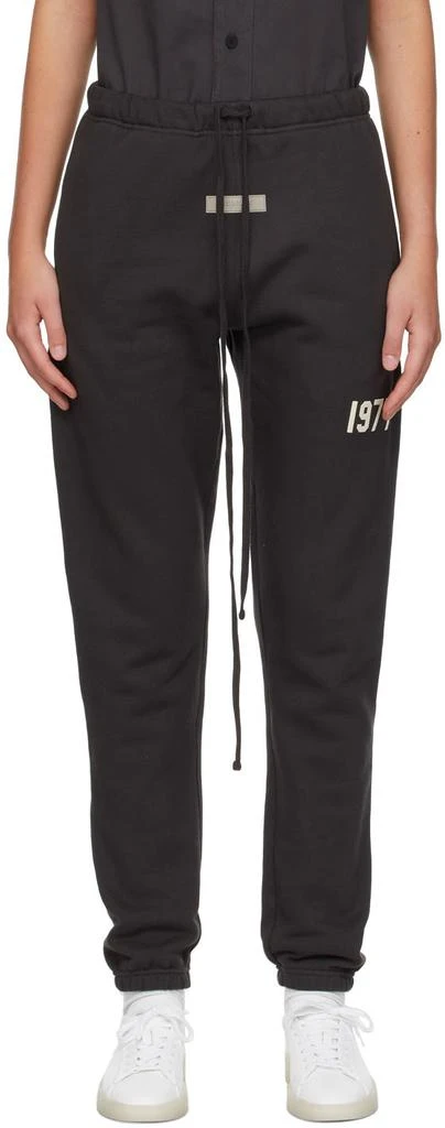 Essentials Black Fleece '1977' Lounge Pants 1