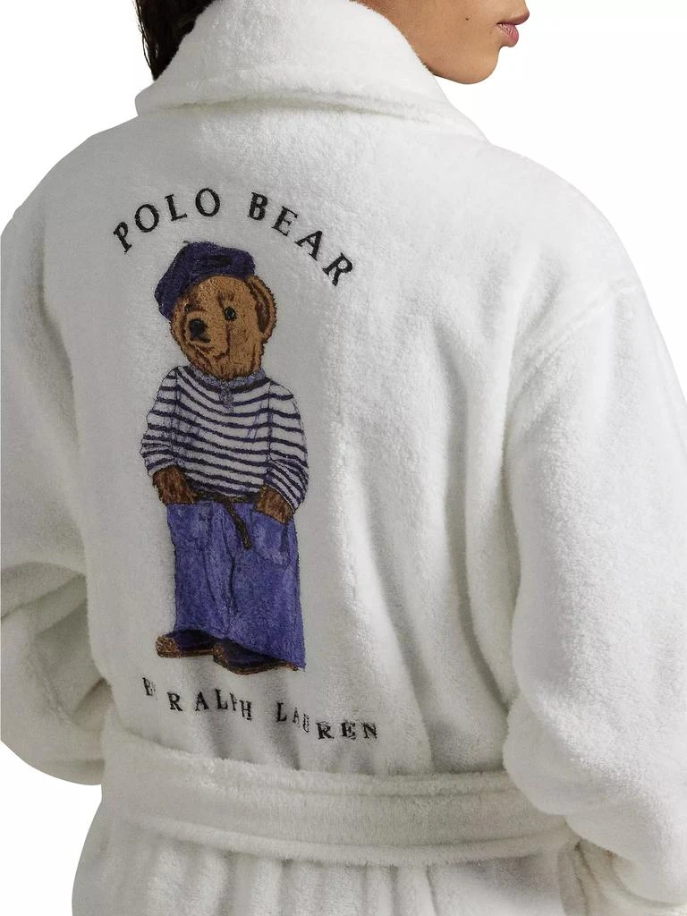 Ralph Lauren Beret Bear Cotton Bath Robe 6
