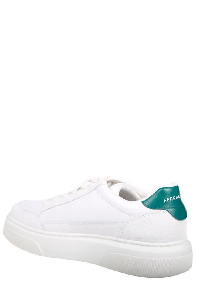 Salvatore Ferragamo Ferragamo Gancini-Patch Lace-Up Sneakers 3