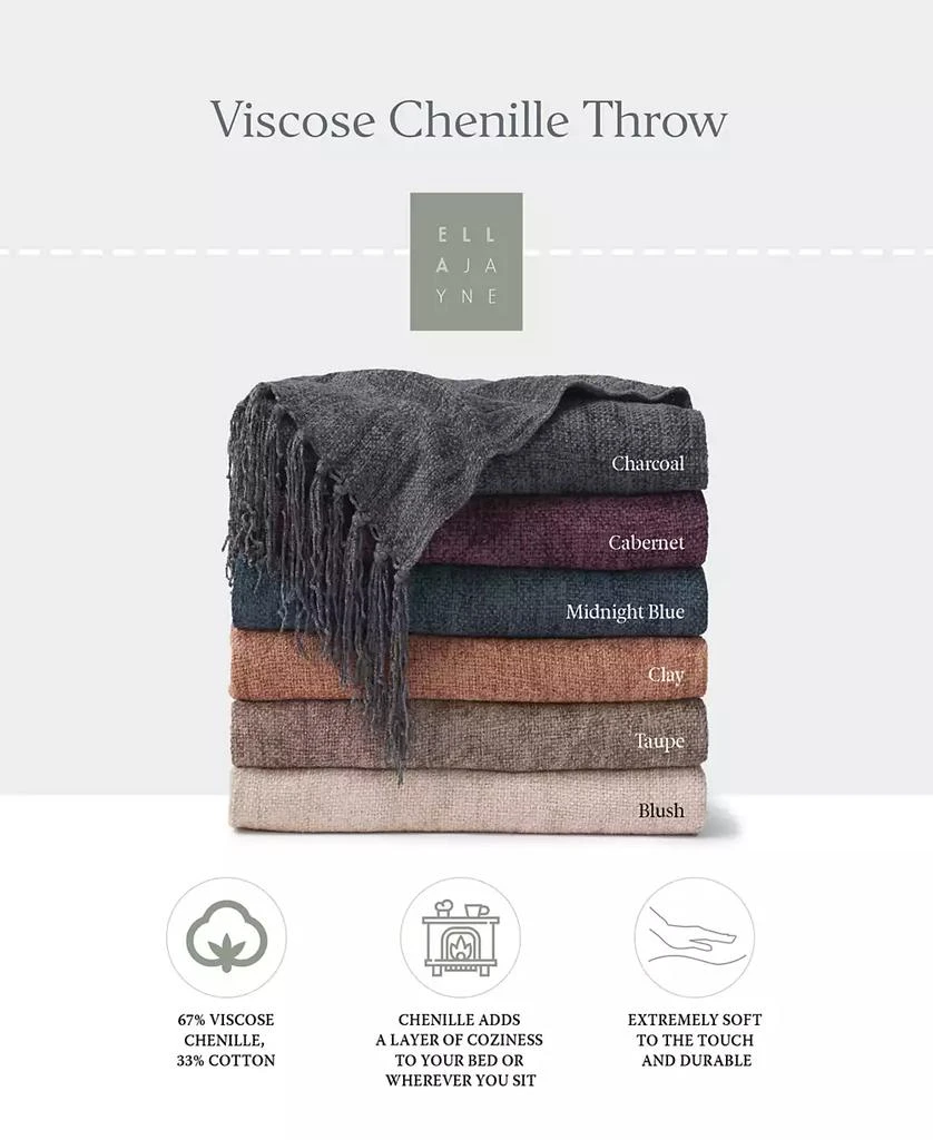 Ella Jayne Classic Weave Chenille Throw, 50" x 60" 5
