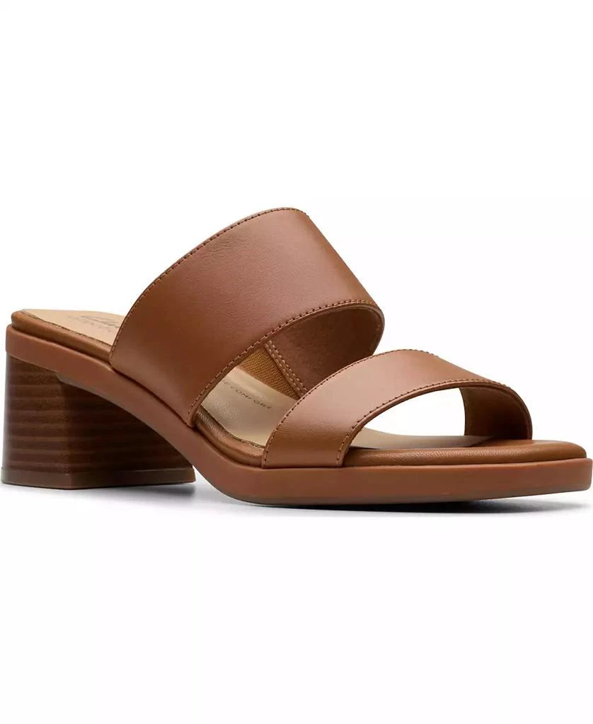 Clarks Collection Women's Jaylan Dusk Block Heel Sandals 1