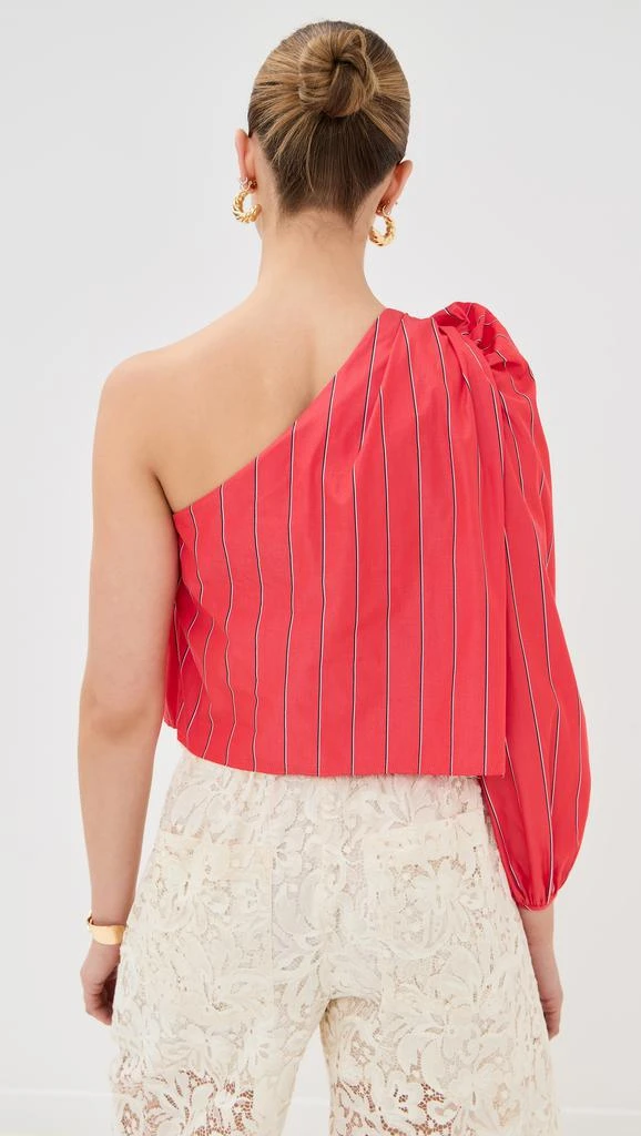 Nackiye Antiparos One Shoulder Shawl Top 2