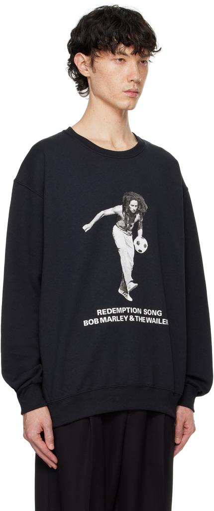 Wacko Maria Black Bob Marley Crewneck Sweatshirt