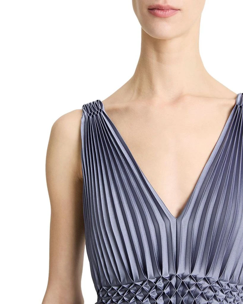 Vince Hand Smocked Pleated Dress 4