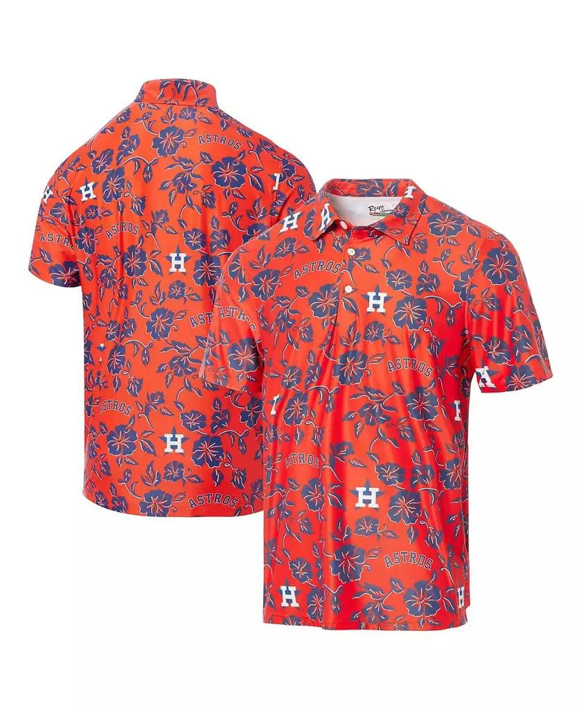 Reyn Spooner Men's Orange Houston Astros Pua Performance Polo Shirt 1