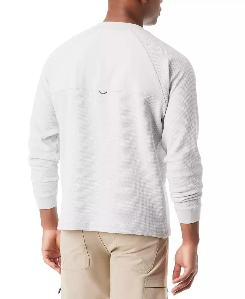 BASS OUTDOOR Men's Relaxed Fit Performance Thermal Long Sleeve Henley