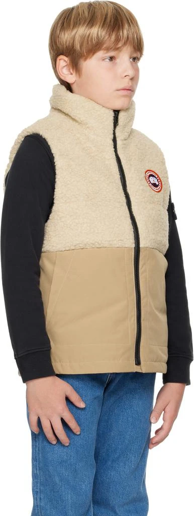 Canada Goose Kids Beige Elora Down Vest 2