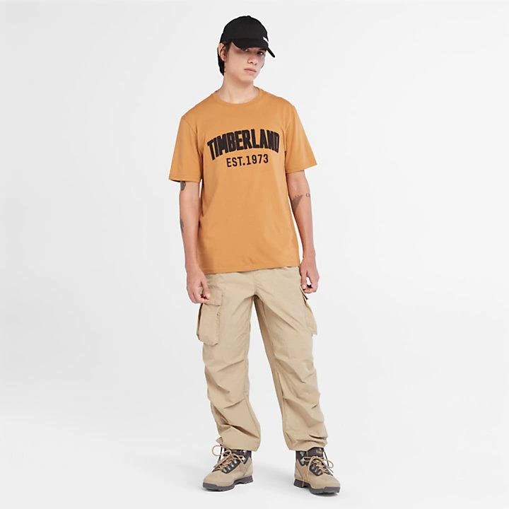 Timberland Modern Wash Brand Carrier Tee for Men in Orange 2