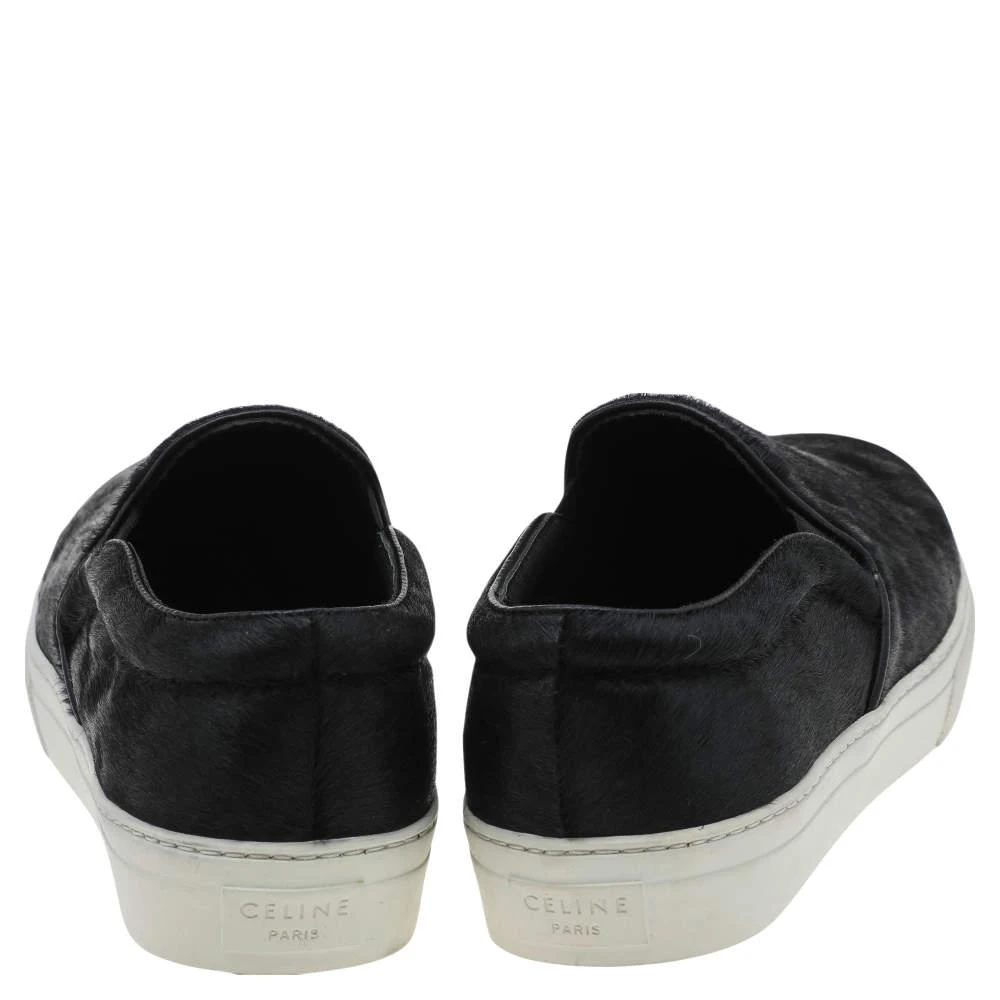 Celine Celine Black Pony Hair Slip On Sneakers Size 40 5