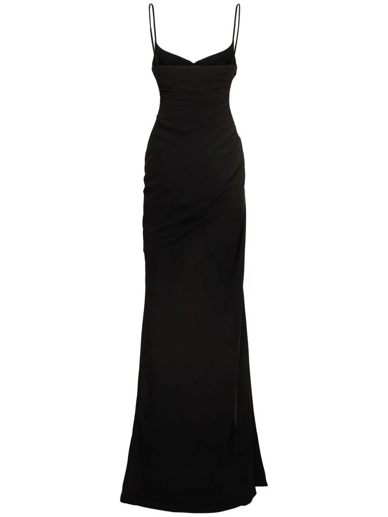 Mugler Fluid Crepe Long Dress 3