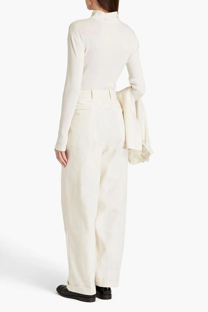 MAISON MARGIELA Herringbone cotton-tweed tapered pants 3