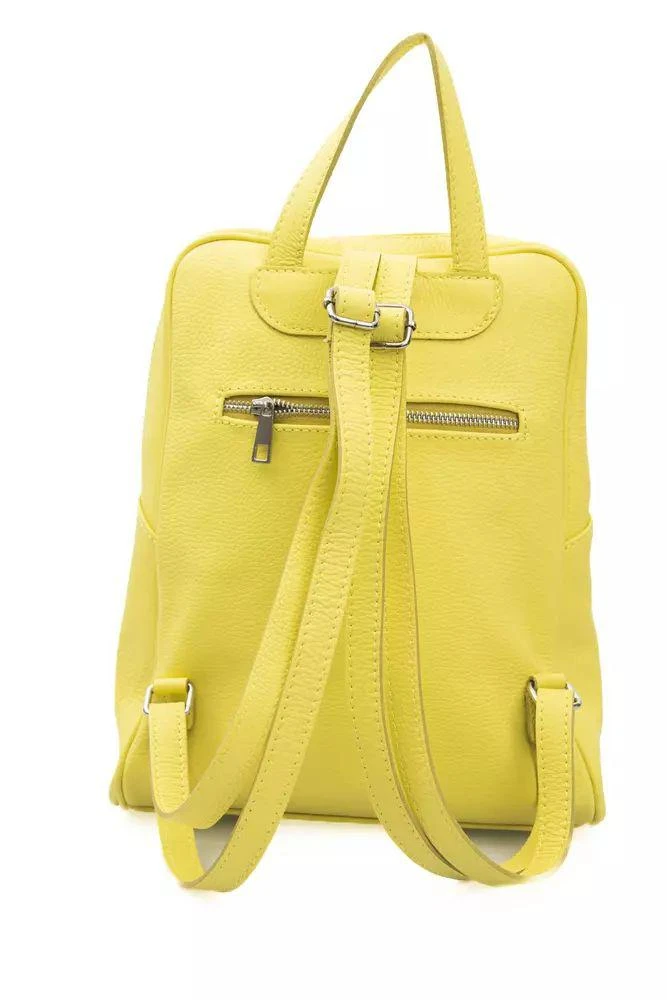 Baldinini Trend Sunshine Yellow Leather Backpack NWT Men Sweatshirts Hoodies Yellow - Baldinini Trend Sweatshirts  main image 4