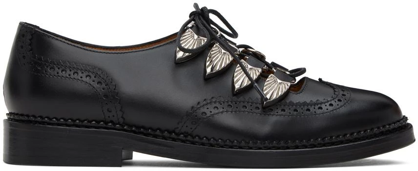 Toga Pulla Black Hard Oxfords 1