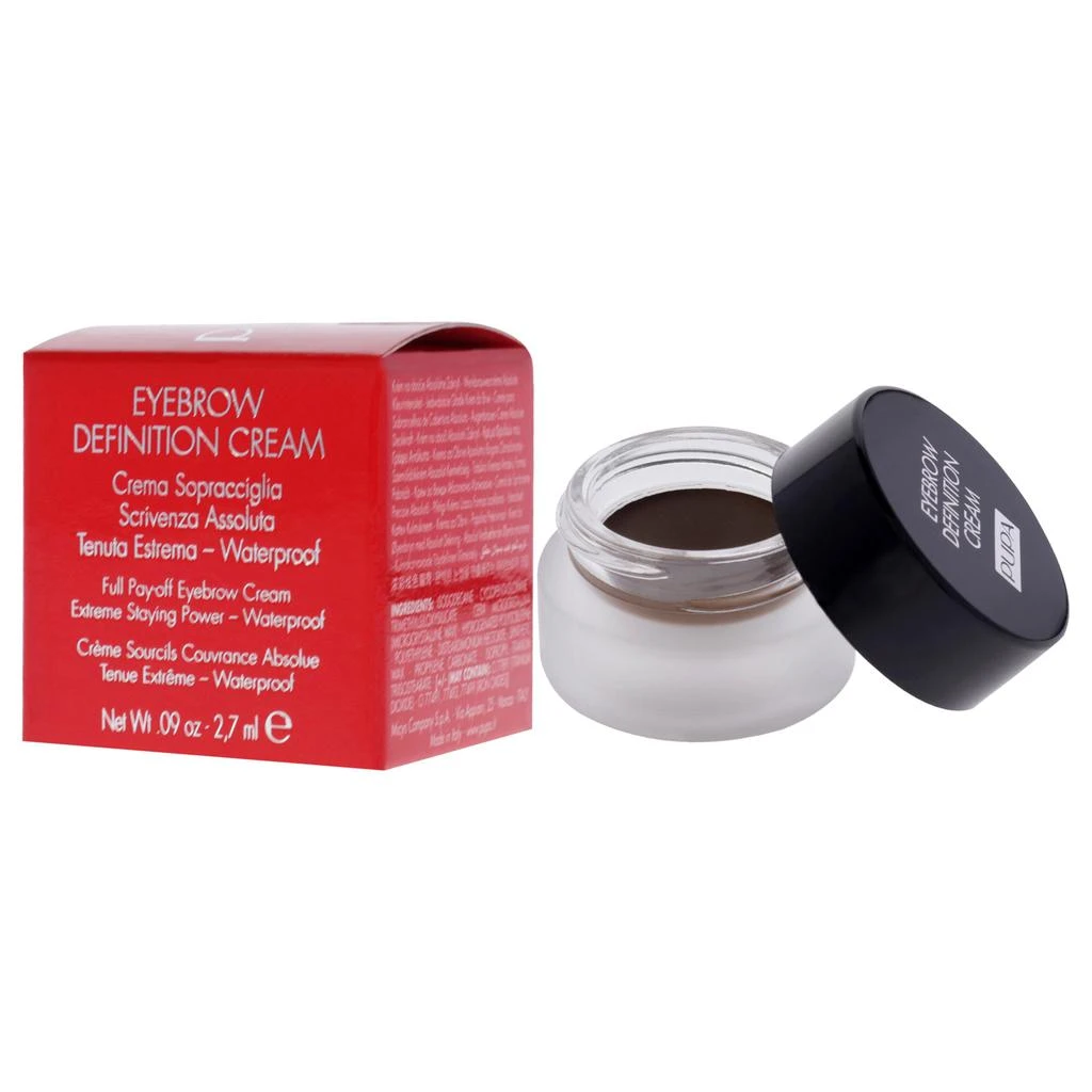 PUPA Milano Eyebrow Definition Cream - 004 Dark Chocolate by  for Women - 0.09 oz Eyebrow 4