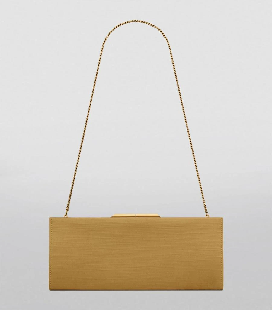 Yves Saint Laurent Midnight Satin Clutch Bag 4