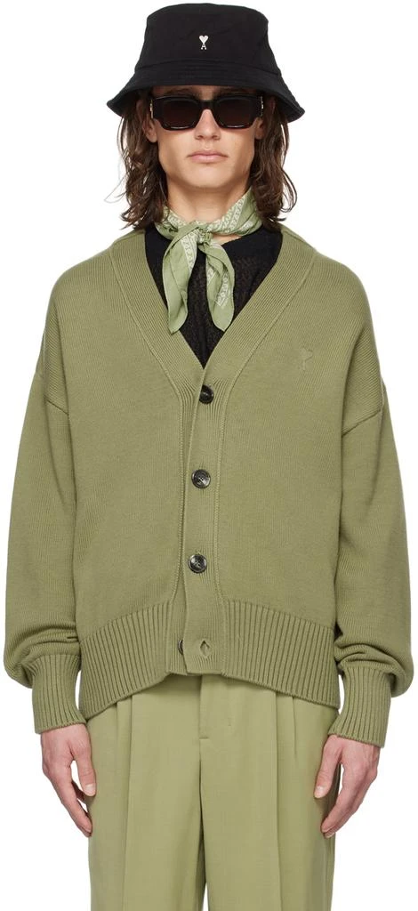 AMI Green Ami de Cœur Cardigan 1