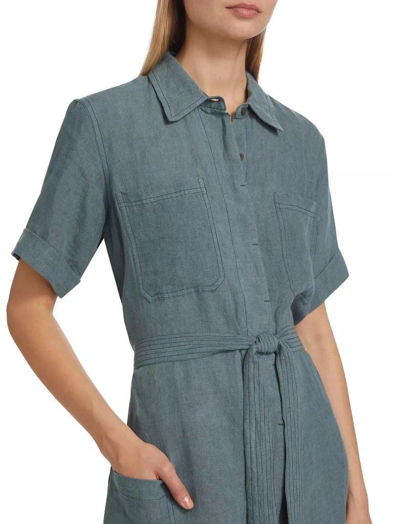 ATM Anthony Thomas Melillo Linen Tie-Waist Romper 6