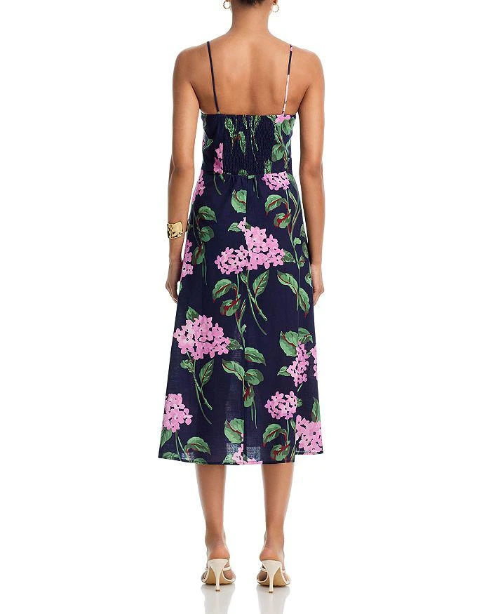Shop Linen Floral Square Neck Midi Dress - Exclusive on Sale at BeyondStyle   Get 40% Off Linen Floral Square Neck Midi Dress - Exclusive with  Limited-Time Flash Deals, Exclusive Discounts, and