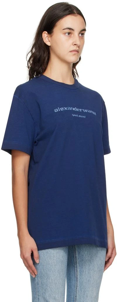 Alexander Wang Navy Printed T-Shirt 2