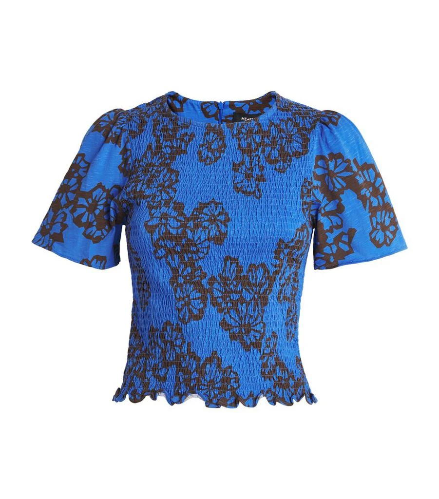 ME+EM Cotton Smocked Top 1