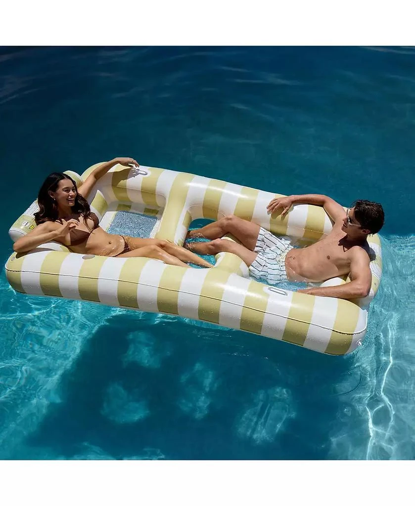 Sunnylife Luxe Twin Hammock Float: Casa Sand Stripe 3