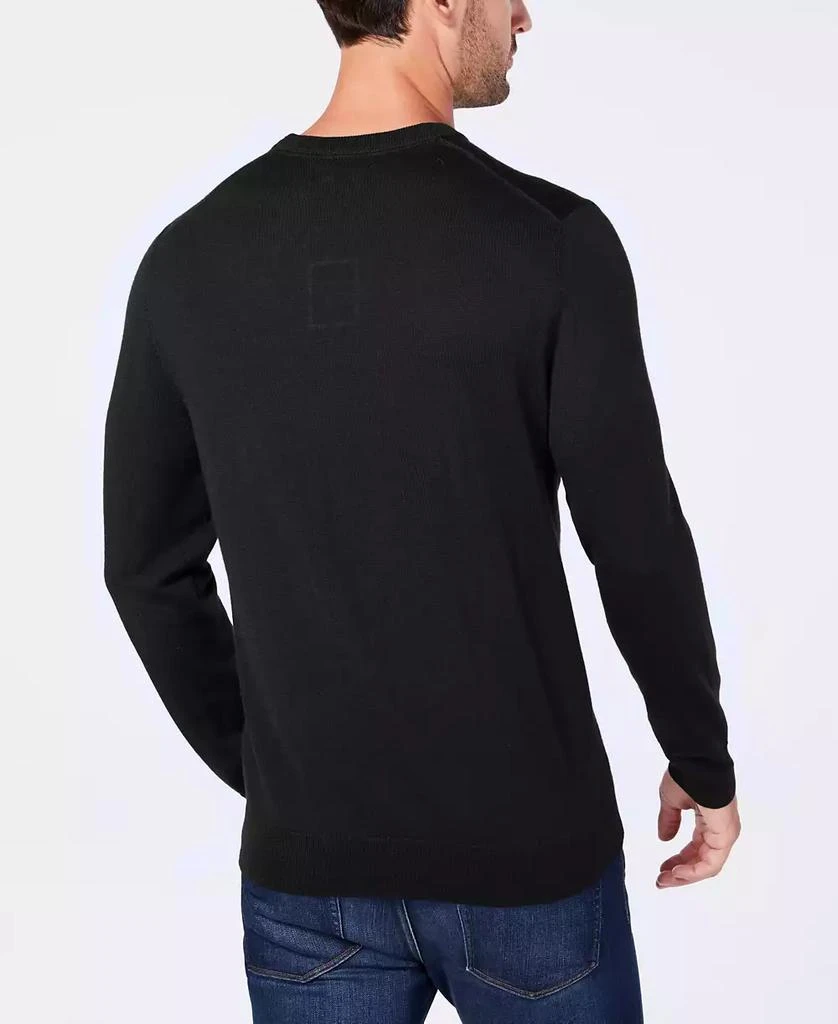Club Room Men
s Solid Crew Neck Merino Wool Blend Sweater, Created for Macy
s 2