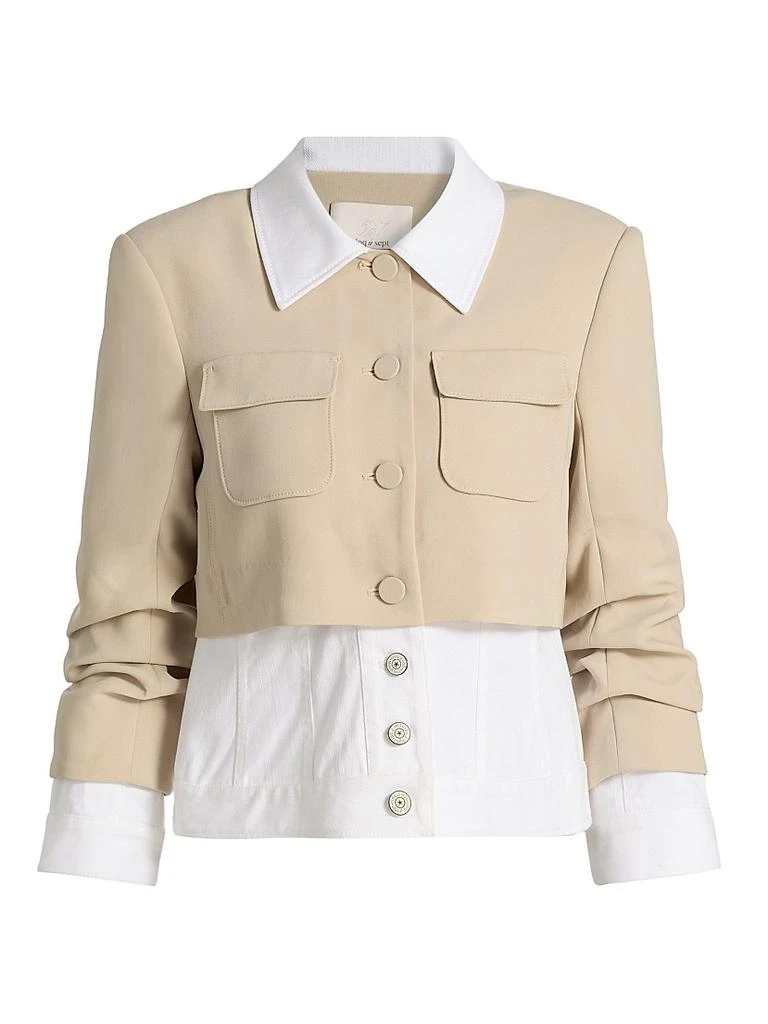 Cinq à Sept Lorraine Mixed-Media Jacket