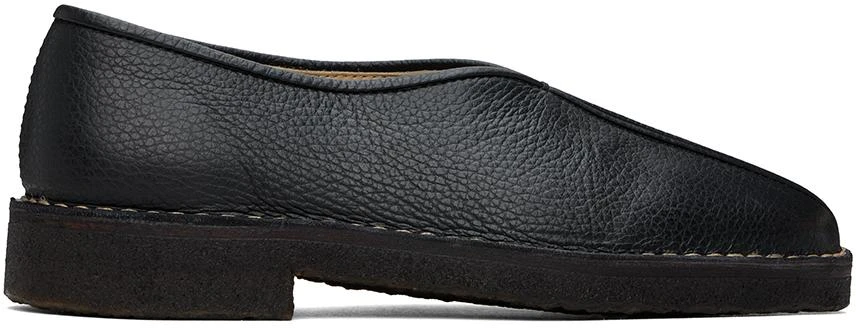 Lemaire Black Piped Slippers 1