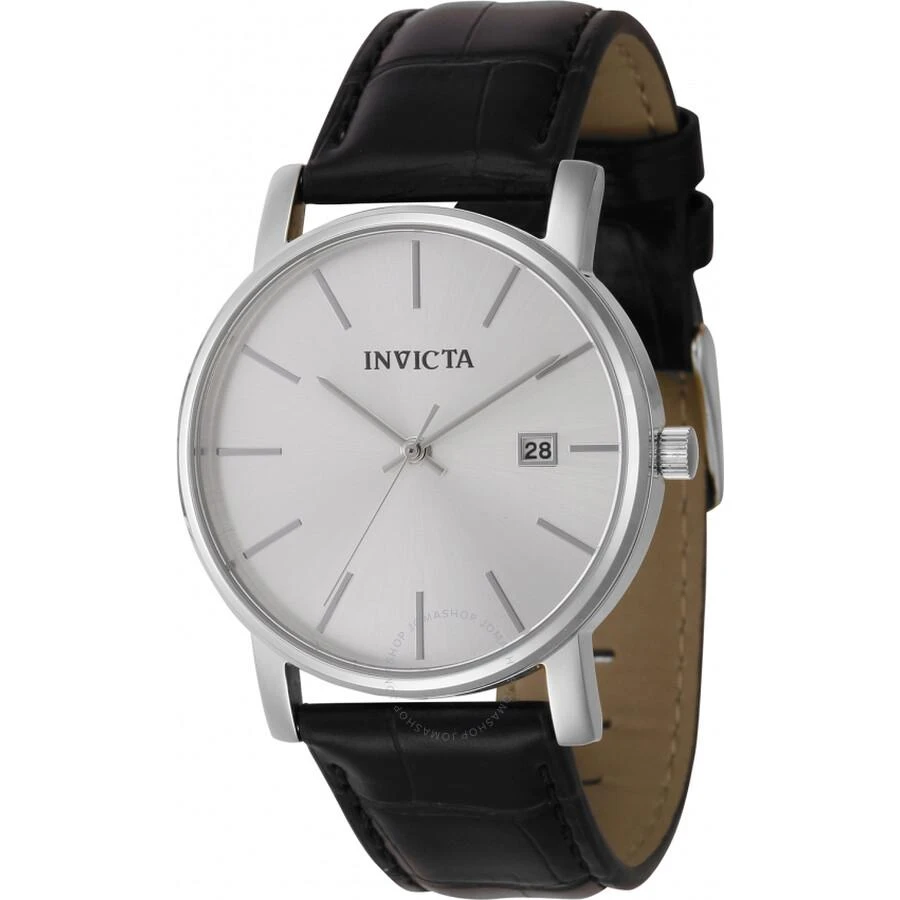 Invicta Vintage Quartz Date Silver Dial Ladies Watch 44858 1