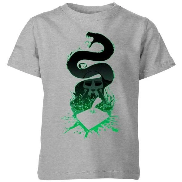 Harry Potter Harry Potter Basilisk Silhouette Kids' T-Shirt - Grey 1