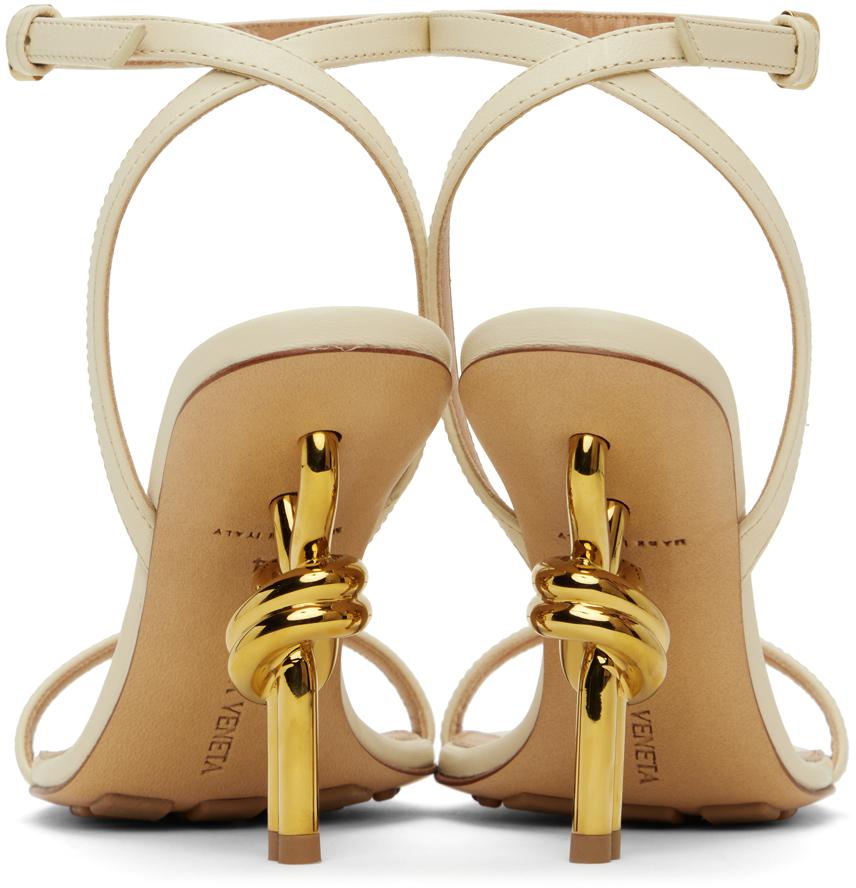 Bottega Veneta Off-White Knot Sandals