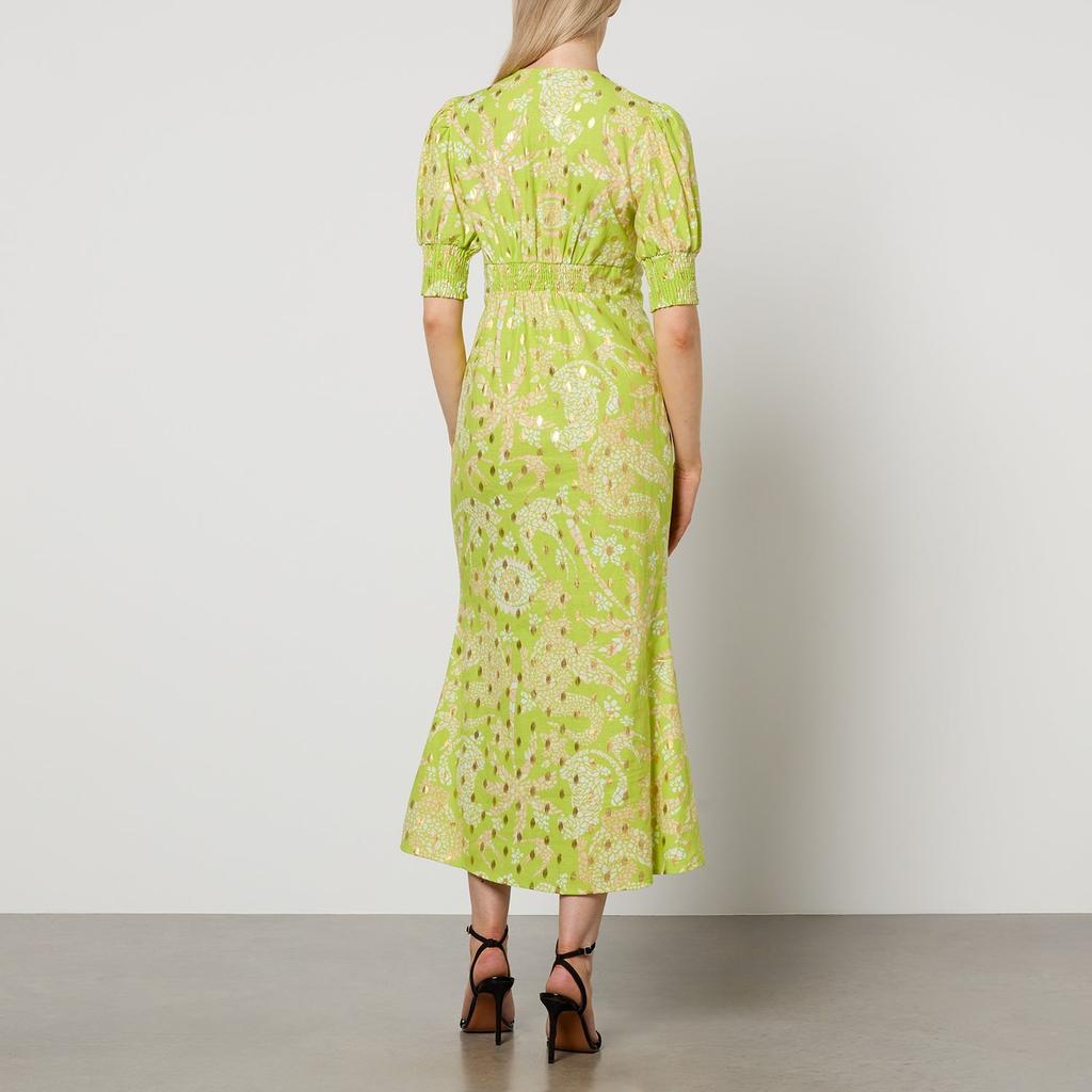 Never Fully Dressed Never Fully Dressed Lindos Printed Cotton-Blend Dress