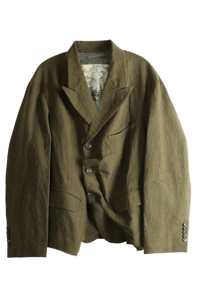 Ziggy Chen Ziggy Chen Lapel Collar Three Button Blazer