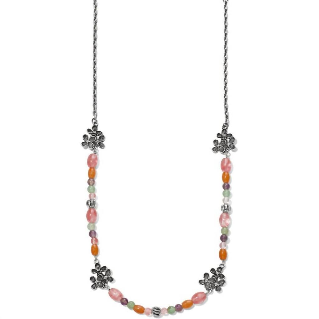 Brighton Women's Everbloom Trellis Short Necklace In Silver-Multi