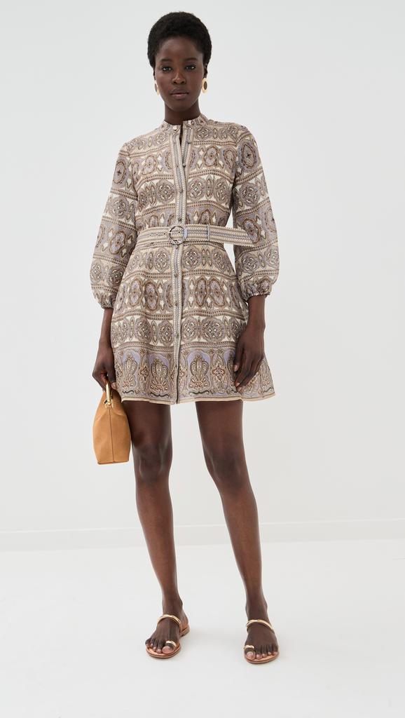 VERONICA BEARD Weiss jacquard ruffle dress 2 - Dresses