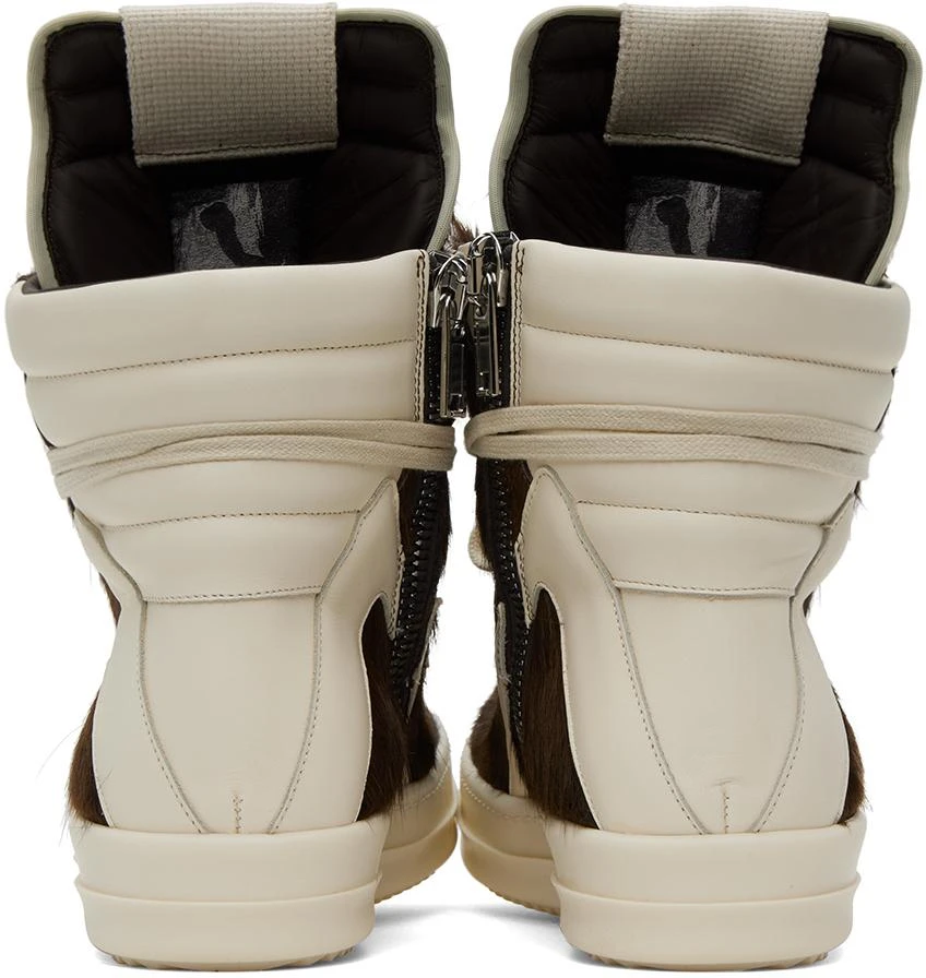 Rick Owens Brown Geobasket Sneakers 2