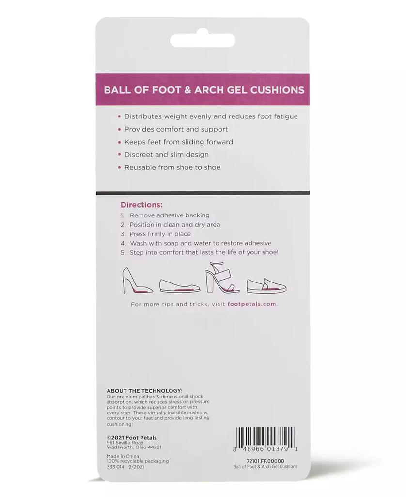 Foot Petals 2-in-1 Gel Ball of Foot and Arch Support Cushions