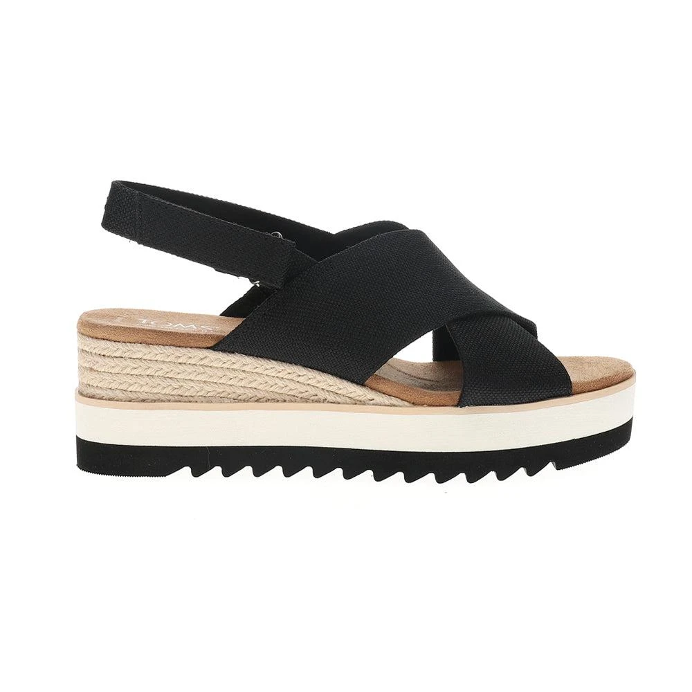 TOMS Diana Crossover Platform Wedge Espadrille Sandals 1