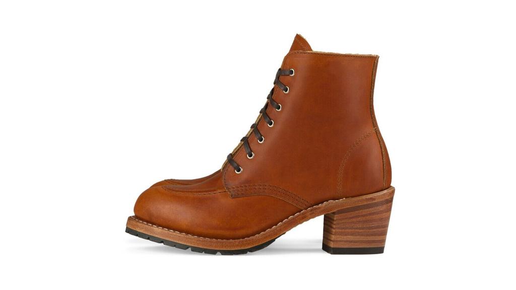 Red Wing Red Wing Heritage Clara 3404 Boots Women's Brown Leather Lace Up Block Heel