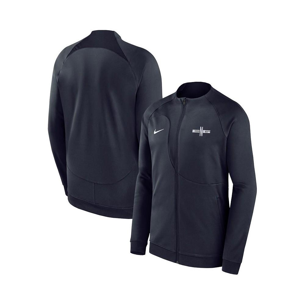 Nike Men's Blue England National Team Academy Pro Anthem Raglan Performance Full-Zip Jacket