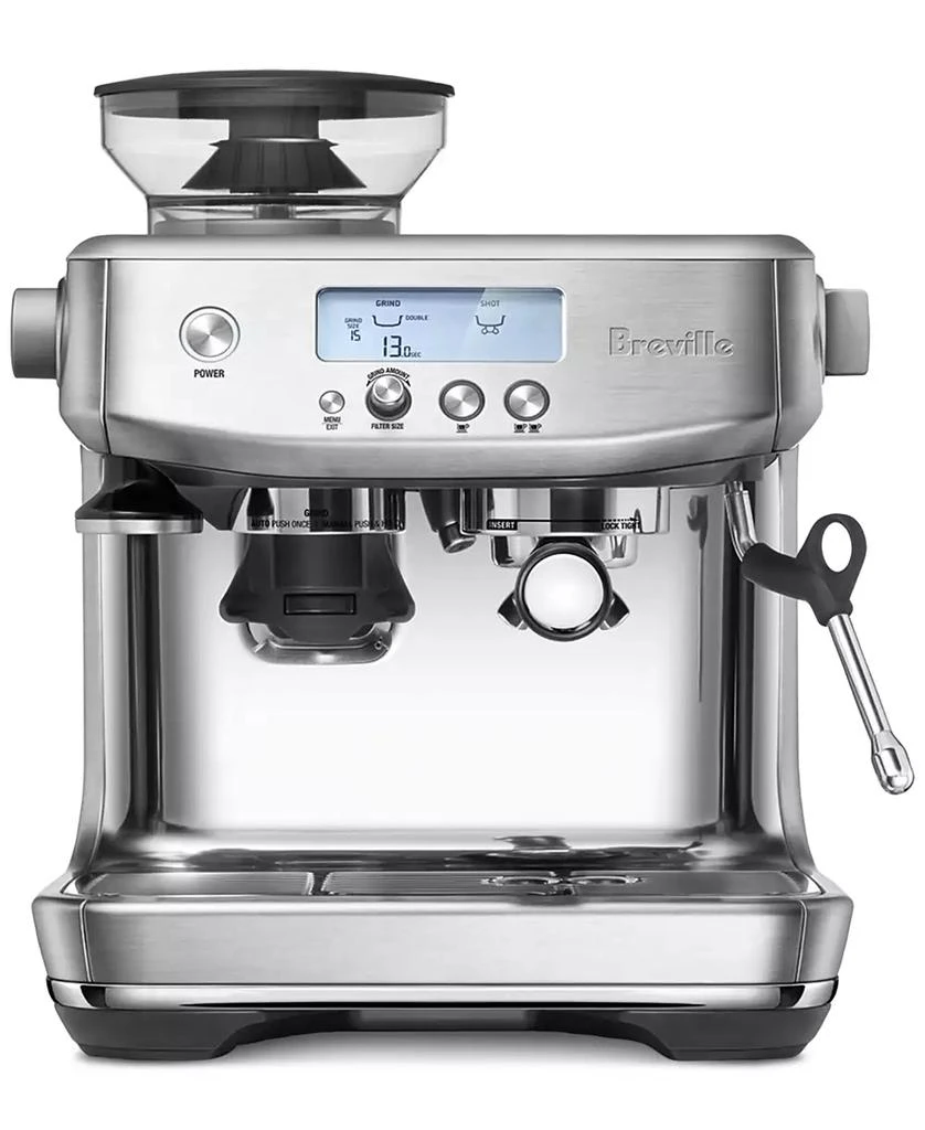 Breville The Barista Pro Espresso Machine Bean Hopper 1/2 lb, Water Tank 67 oz 1