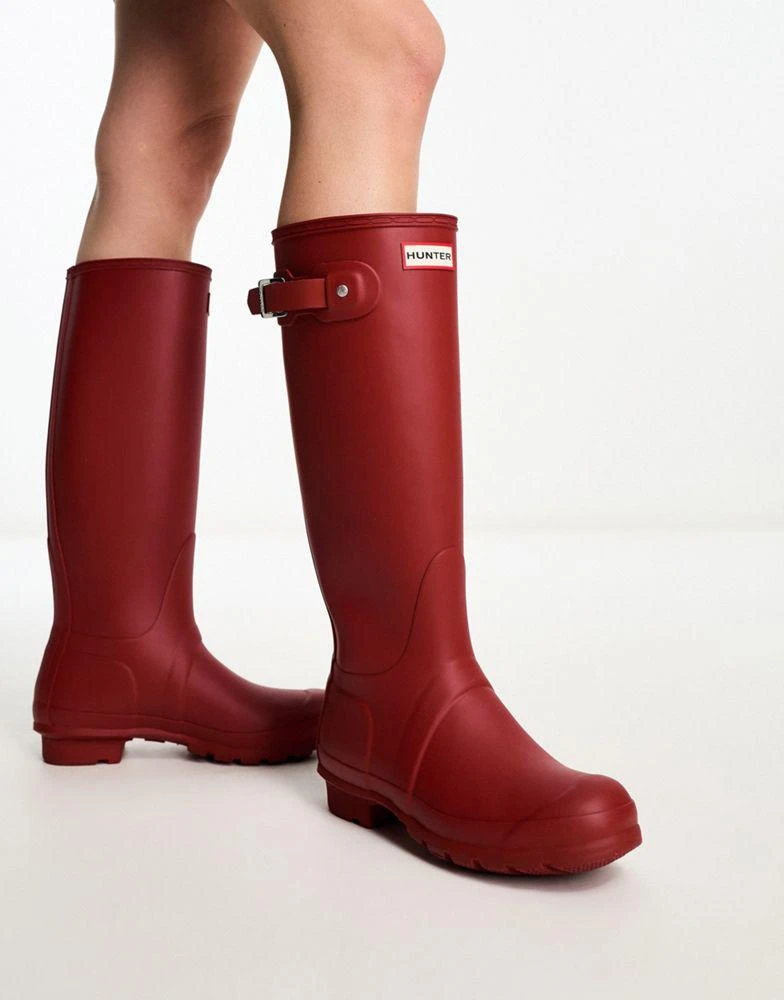 Hunter Hunter Original Tall Wellington Boots in Red 1