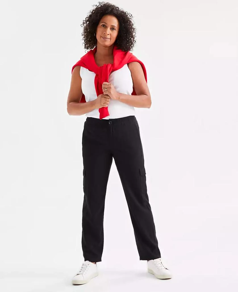 Style & Co Petite Straight-Leg Cargo Ankle Pants, Created for Macy's 1