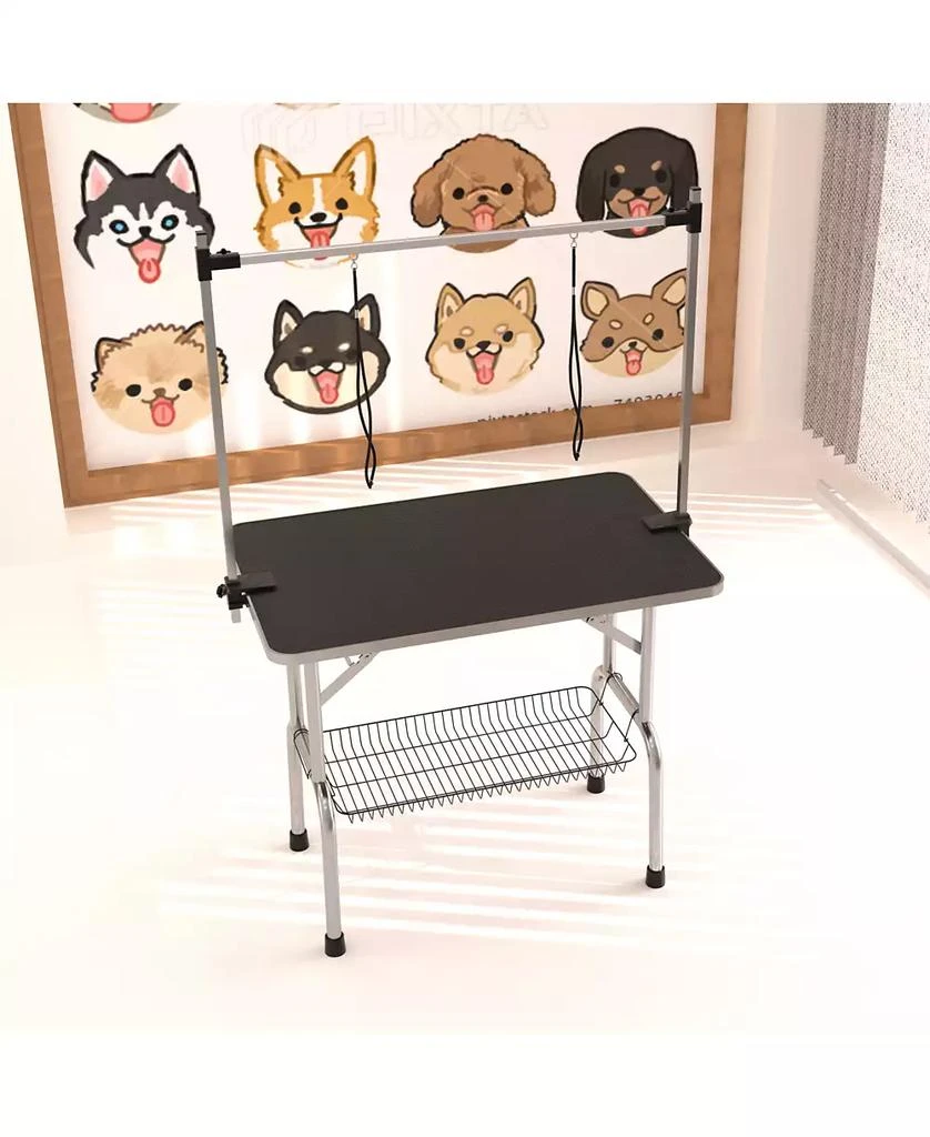 Streamdale Furniture Streamdale Professional Pet Grooming Table with Arm and Clamps