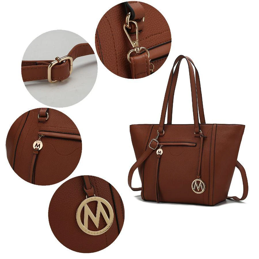 MKF Collection By Mia K. Alexandra Vegan Leather Women’s Tote Bag with Wallet – 2 pieces 3