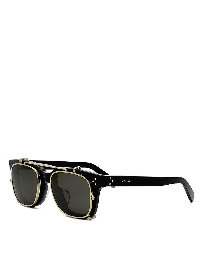 Celine Clip On Square Sunglasses, 50mm 1