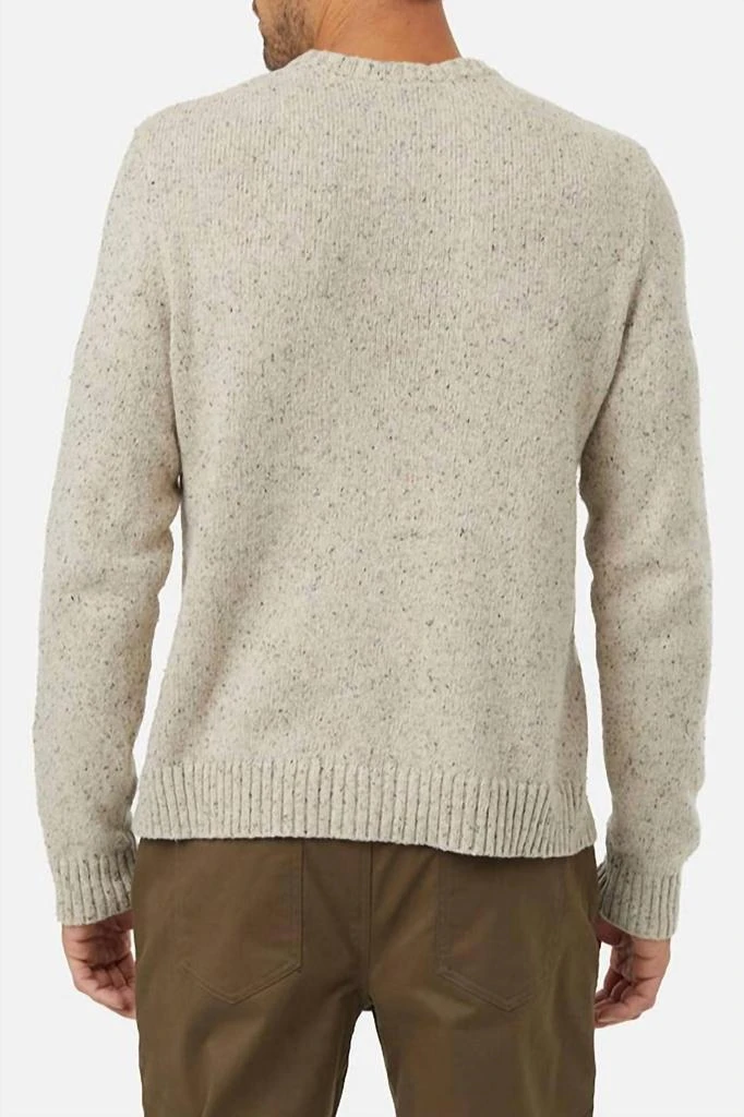 tentree Highline Nep Crew Sweater In Pale Oak Heather Nep 2
