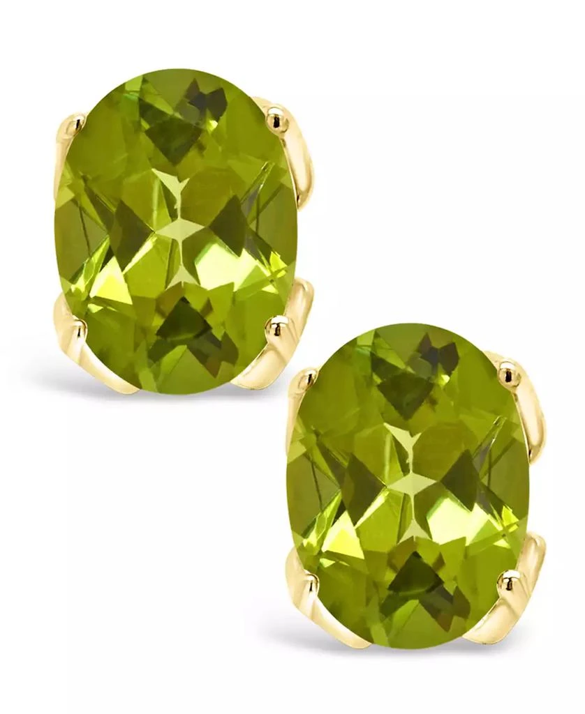 Macy's Peridot (2-3/4 ct. t.w.) Stud Earrings in 14K Yellow Gold 3