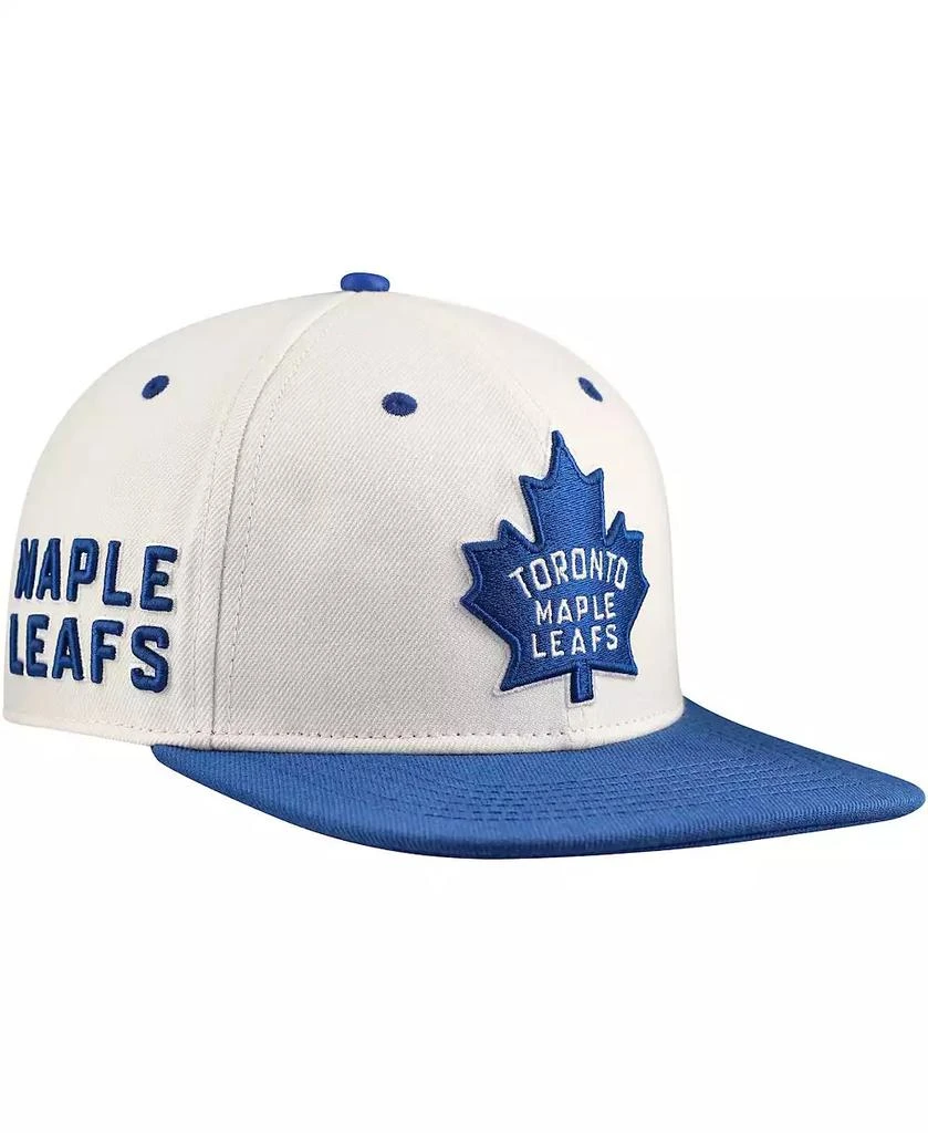 Pro Standard Men's Cream Toronto Maple Leaf's Retro Classic Logo Snapback Hat 2