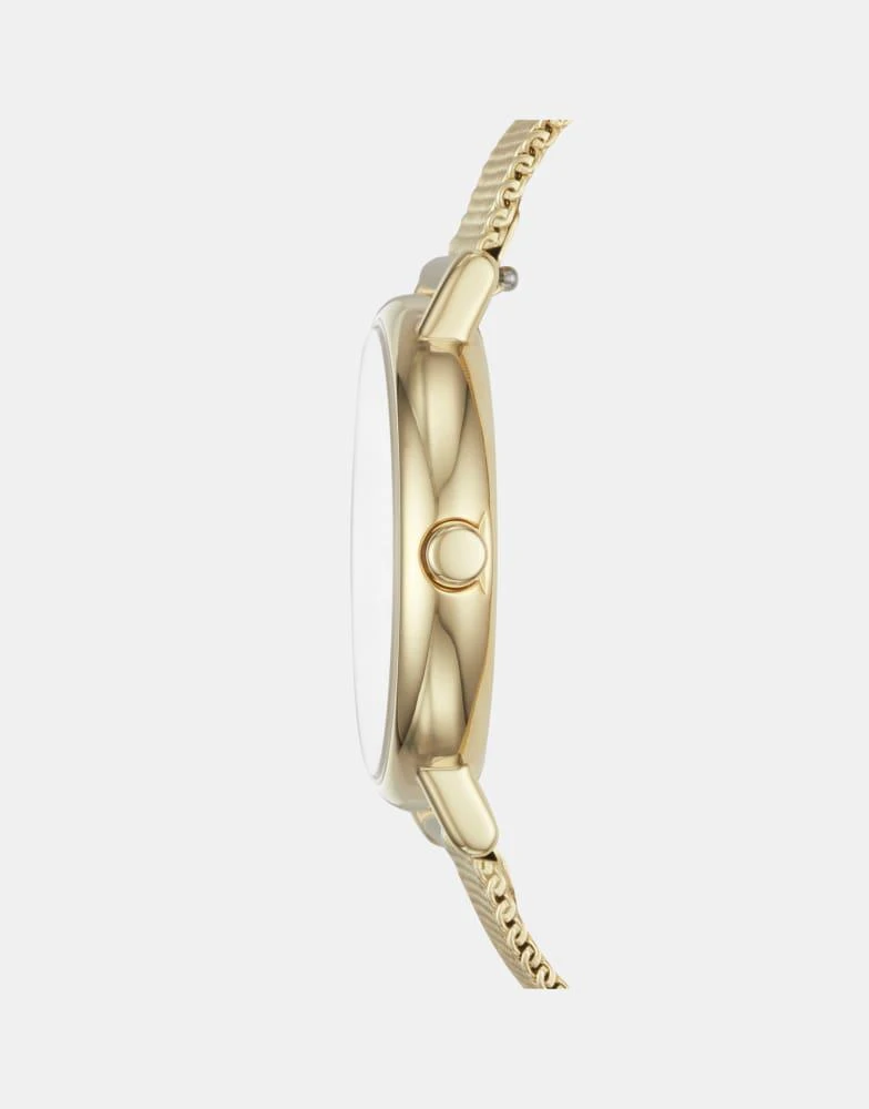 Skagen Skagen Women's signatur lille slim two-hand, gold-tone stainless steel watch- GOLD 2